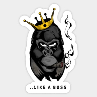 Gorilla Boss Cigars Sticker